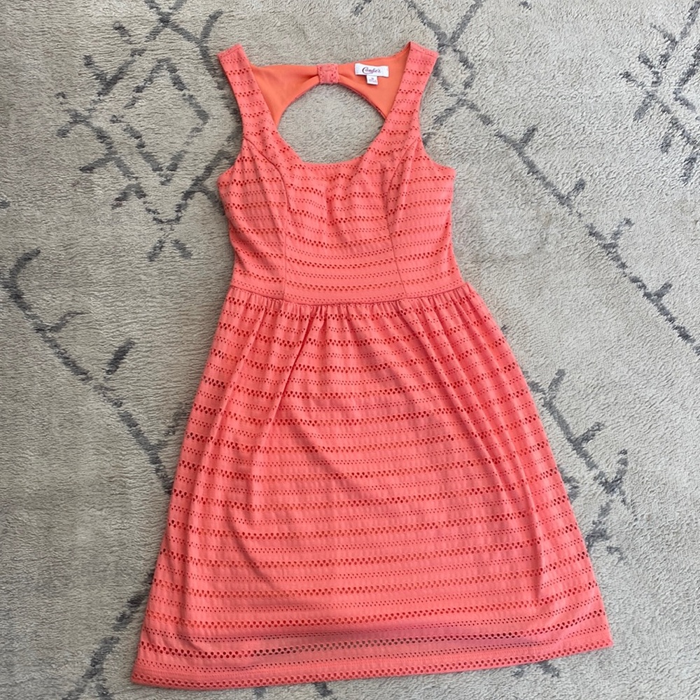 Coral summer dress